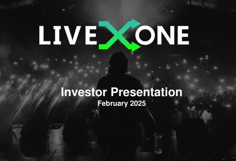 LiveOne | Investor Presentation Deck | 20 slides