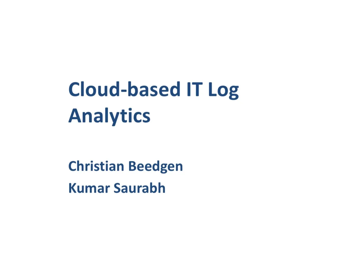 Sumo Logic just raised $326 million in an upsized IPO. Here's the first ever pitch deck it used to bring investors on board. · slide 1
