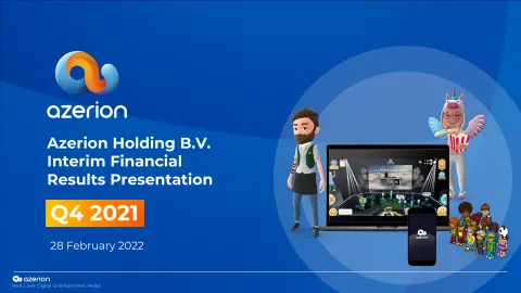 Azerion | Results Presentation Deck | 20 slides