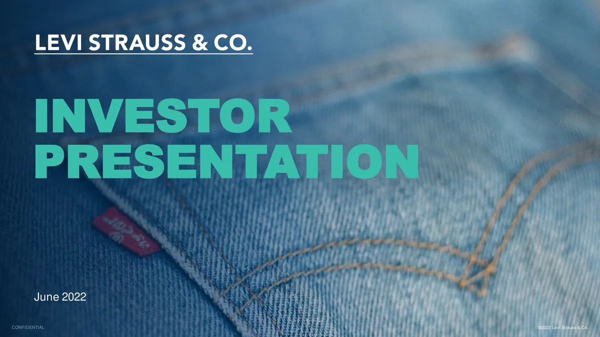Levi Strauss | Investor Presentation Deck | 49 slides · slide 1