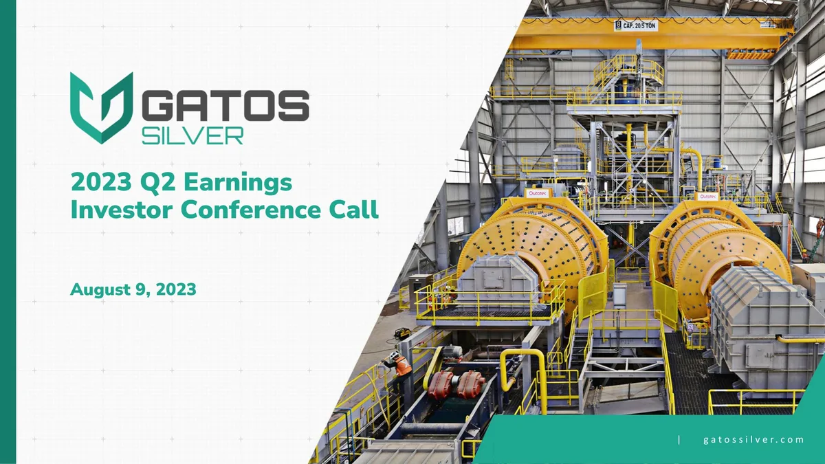 Gatos Silver | Results Presentation Deck | 19 slides · slide 1