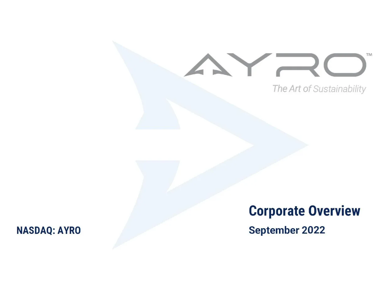 Includes company logo, tagline, ticker symbol, and date.