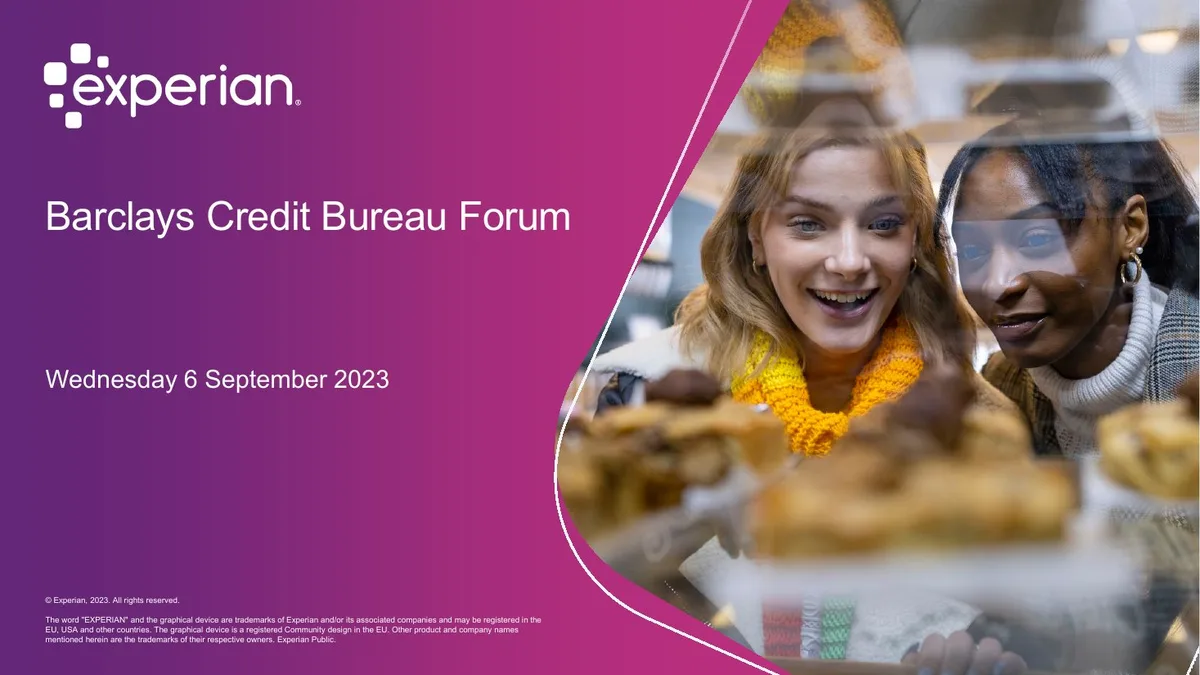 Barclays Credit Bureau Forum 2023 · slide 1