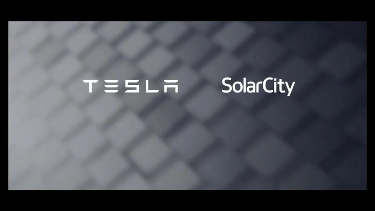 This is likely the opening slide for the Tesla-SolarCity merger presentation.