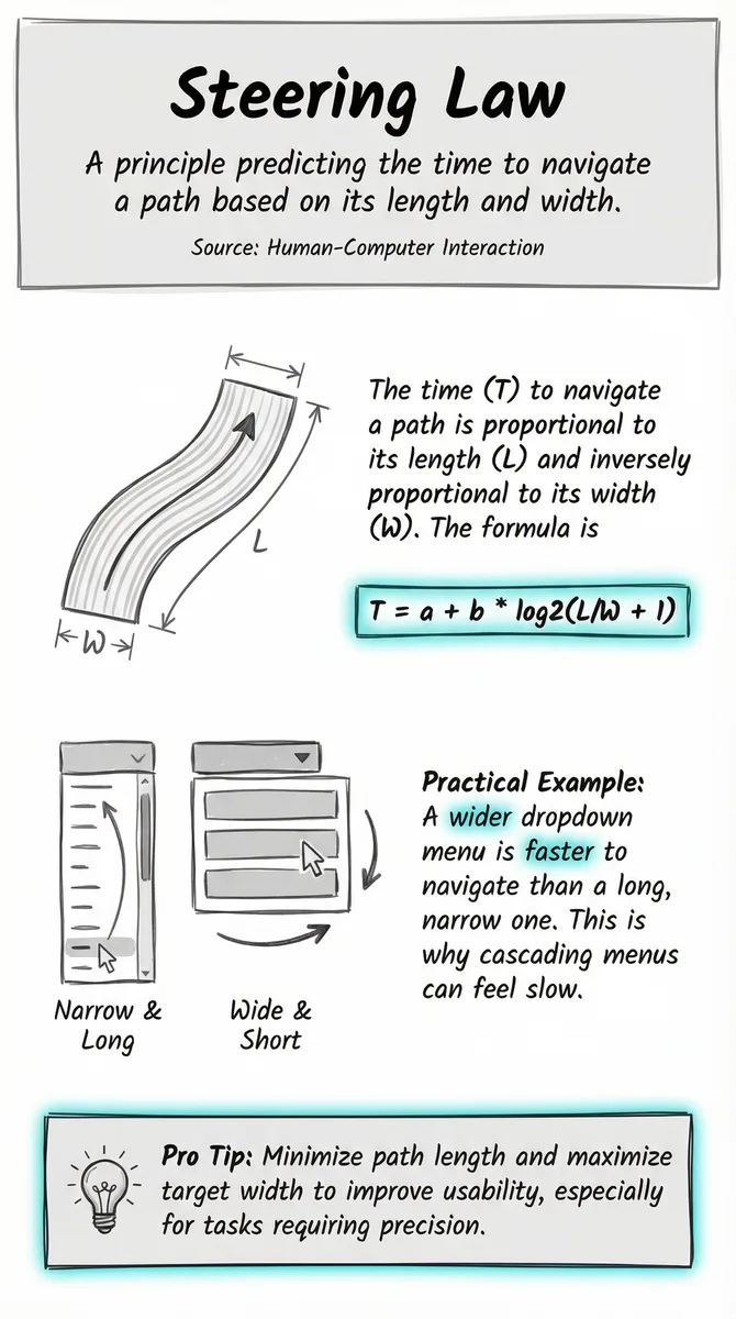 Steering Law illustration