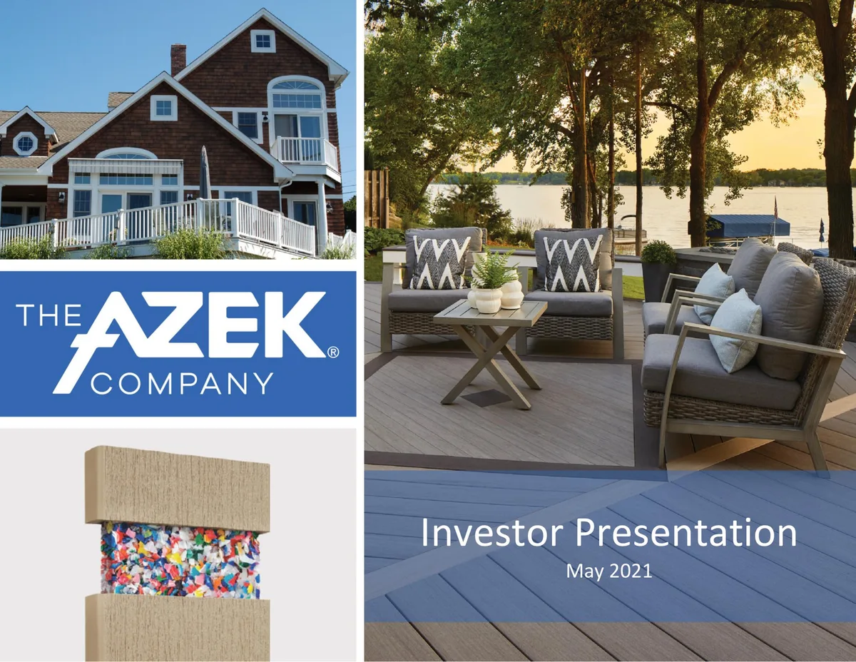 Azek | Investor Presentation Deck | 36 slides · slide 1