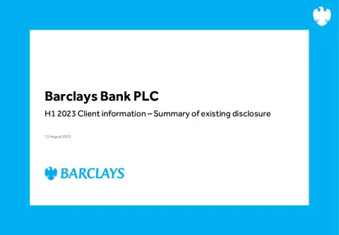 Barclays Bank PLC H12023 Client Information