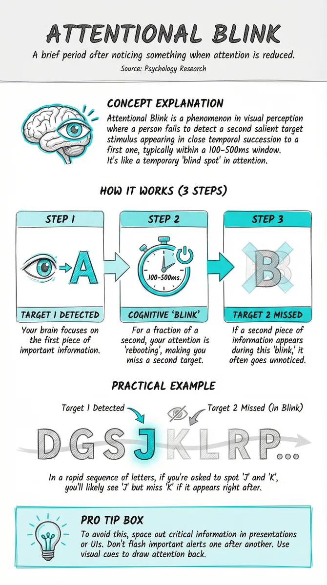Attentional Blink illustration