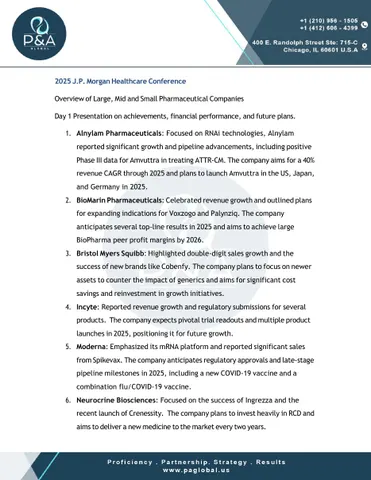 2025 JP Morgan Healthcare Conference