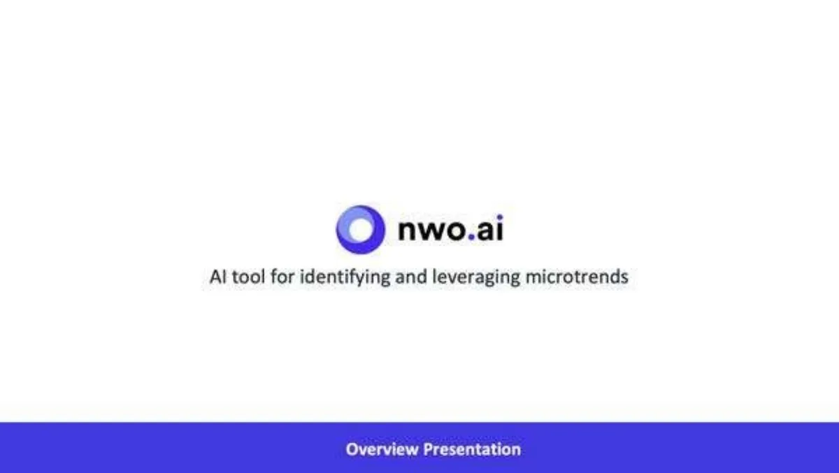 NWO.ai Pitch Deck · slide 1
