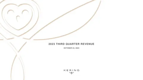 Kering | Results Presentation Deck | 20 slides
