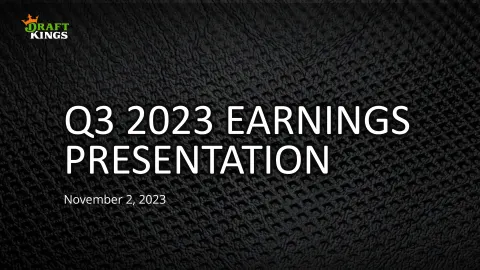 DraftKings | Results Presentation Deck | 13 slides