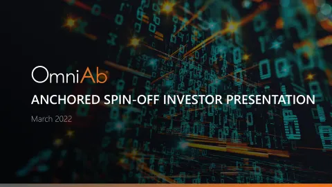 OmniAb | SPAC Presentation Deck | 35 slides