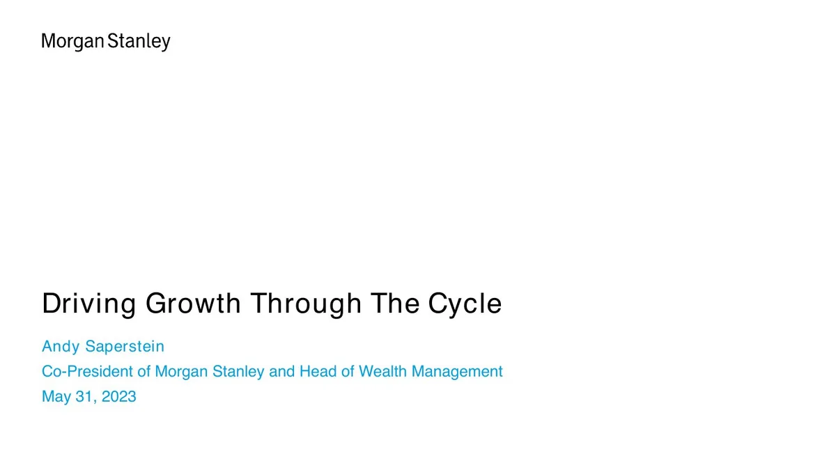 2023.05.31 Bernstein Conference · slide 1