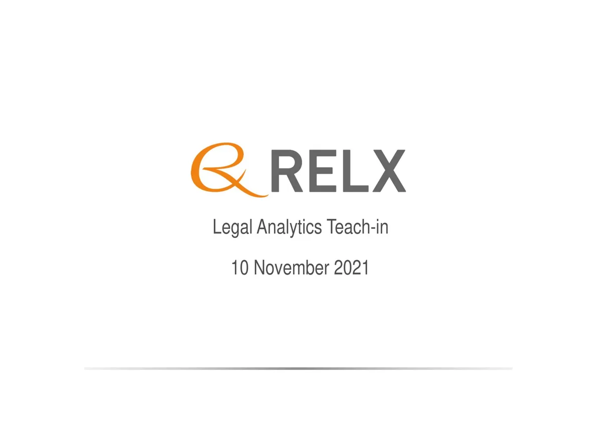 RELX | Investor Day Presentation Deck | 24 slides · slide 1