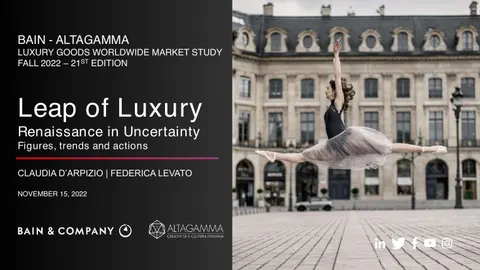 ALTAGAMMA 2018 WORLDWIDE LUXURY MARKET MONITOR