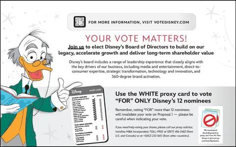 Disney | Shareholder Engagement Presentation Deck | 8 slides