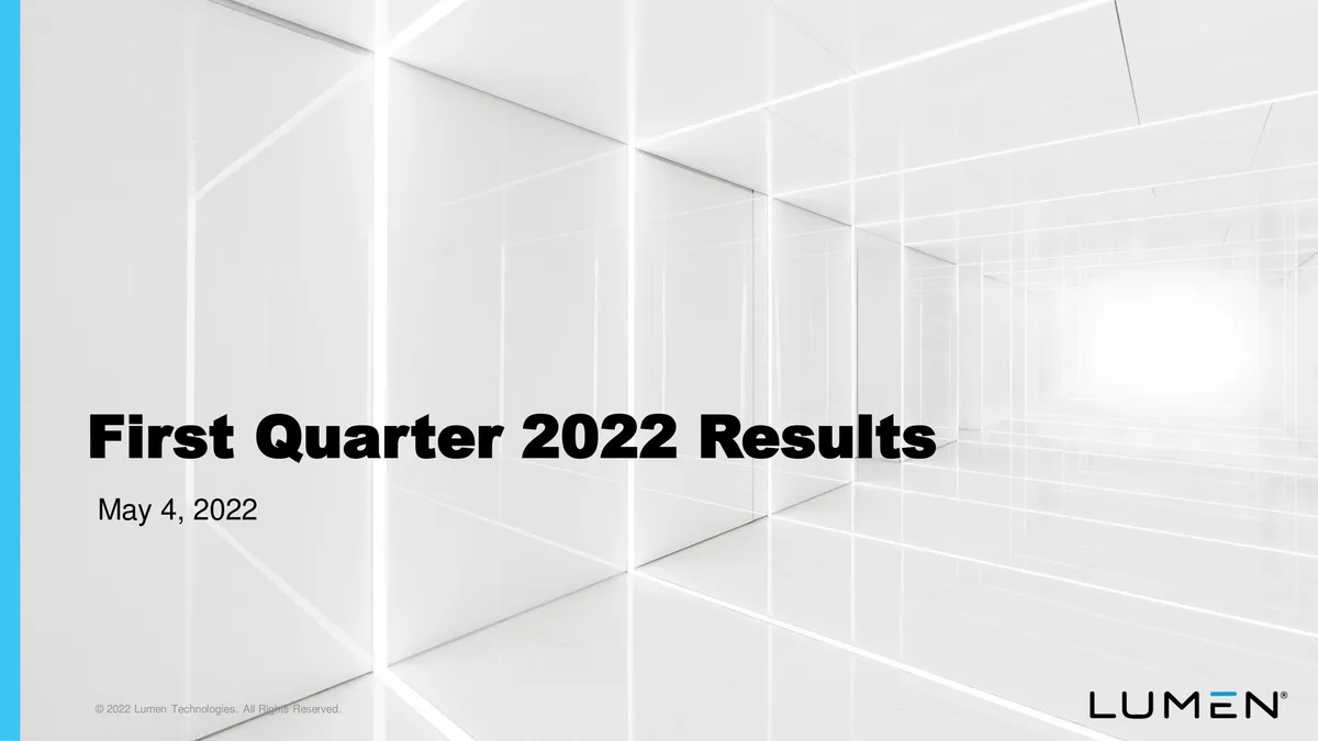 Lumen | Results Presentation Deck | 17 slides · slide 1