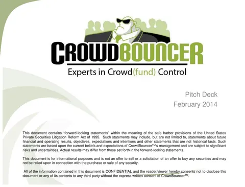 CrowdBouncerPitch Deck