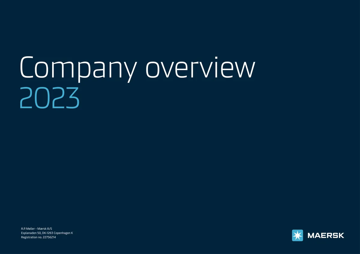 Maersk | Investor Presentation Deck | 10 slides · slide 1