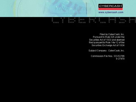 CyberCash | Mergers and Acquisitions Presentation Deck | 45 slides