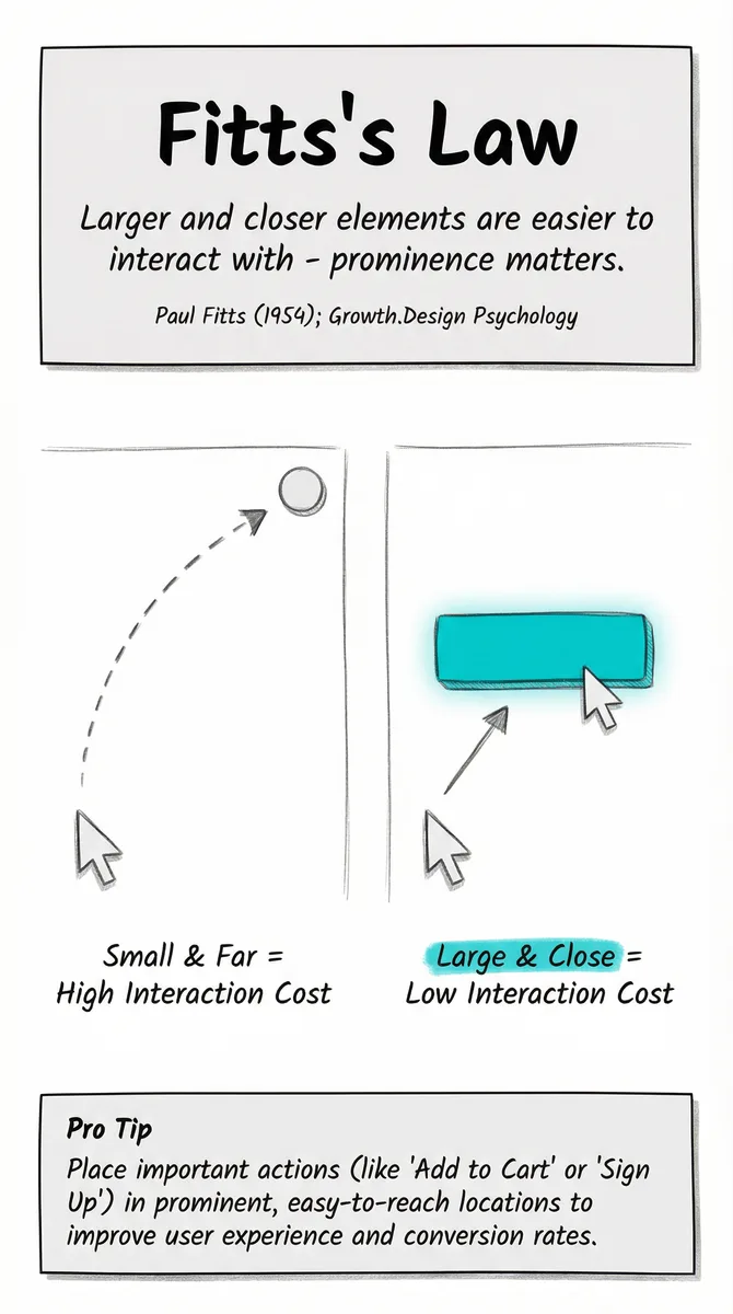 Fitts's Law illustration