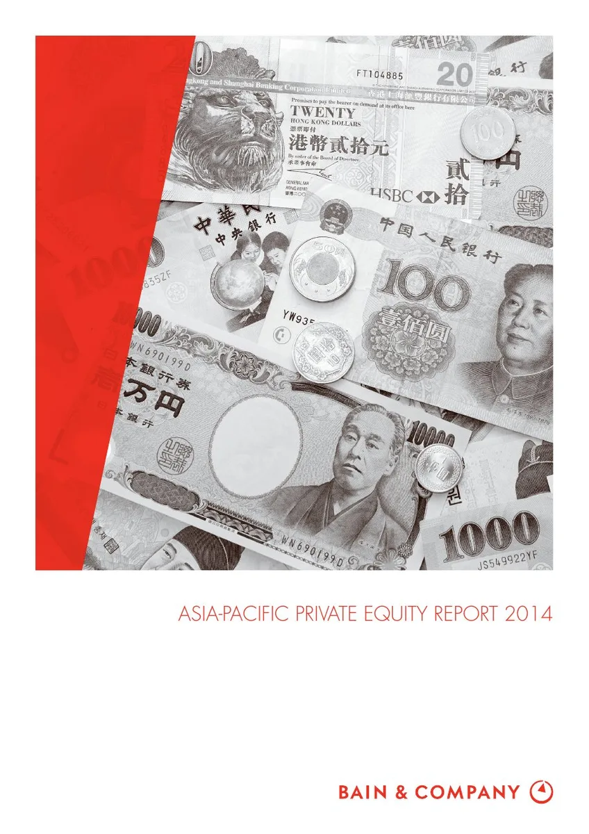 The slide uses a visual collage of banknotes and coins from various Asian countries to represent the regional focus.