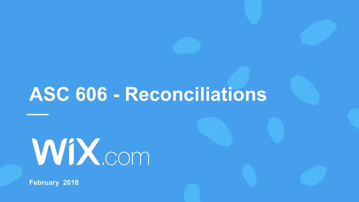 Wix | Other Presentation Deck | 8 slides · slide 1