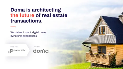 Doma | SPAC Presentation Deck | 38 slides