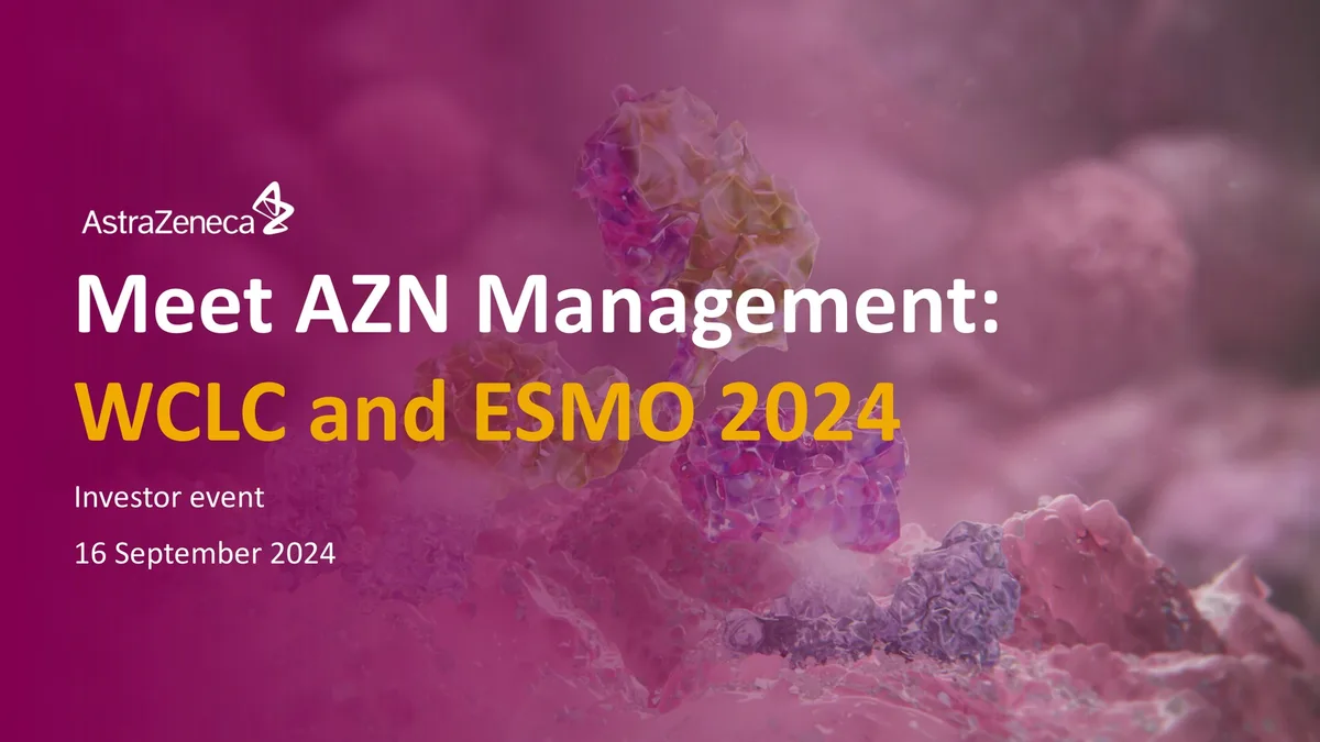 AstraZeneca | Investor Event Presentation Deck | 55 slides · slide 1