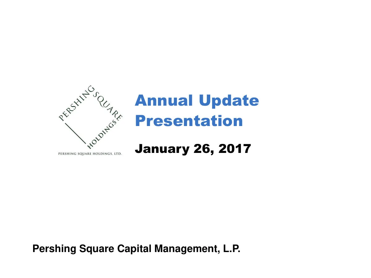 Pershing Square Holdings Portfolio (multi-position) (PSH) · slide 1