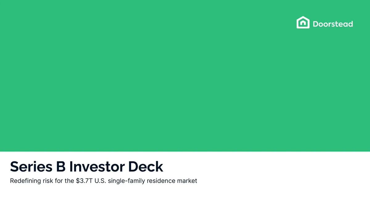 This pitch deck raised millions for a firm guaranteeing rent to owners · slide 1