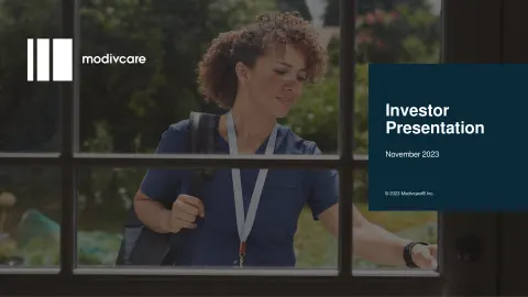 ModivCare | Investor Presentation Deck | 36 slides