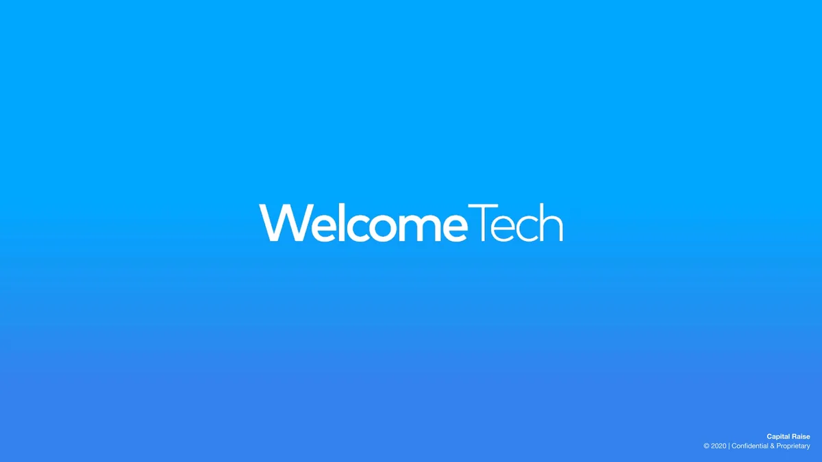 SoftBank backed immigrant support app Welcome after seeing this pitch · slide 1