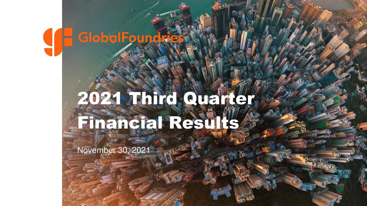GlobalFoundries | Results Presentation Deck | 20 slides · slide 1