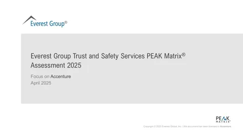 Everest Group Trust and Safety Services PEAK Matrix Assessment 2025