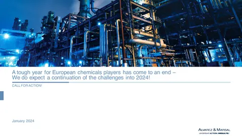 A tough year for European chemicals players has come to an end – We do expect a continuation of the challenges into 2024!