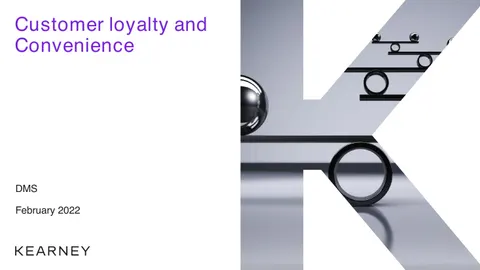 Customer loyalty and Convenience