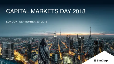 SimCorp | Investor Day Presentation Deck | 141 slides