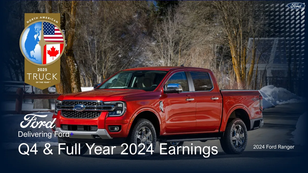 Ford | Results Presentation Deck | 39 slides · slide 1