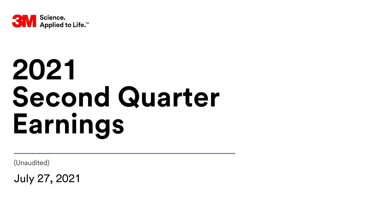 3M | Results Presentation Deck | 16 slides · slide 1