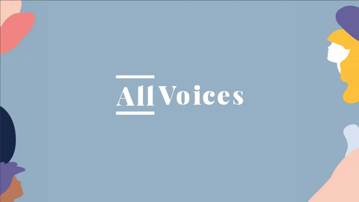 PITCH DECK: AllVoices raises $9.6 million for workplace harassment reporting · slide 1
