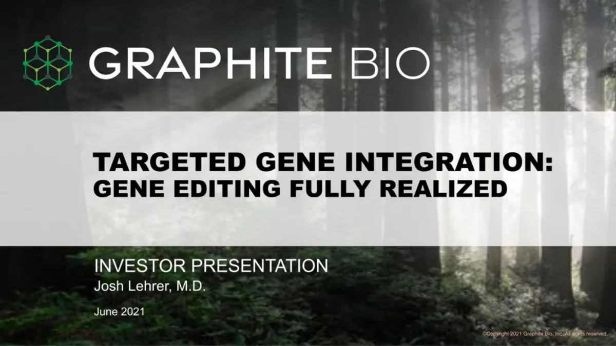 Graphite Bio | IPO Presentation Deck | 50 slides · slide 1