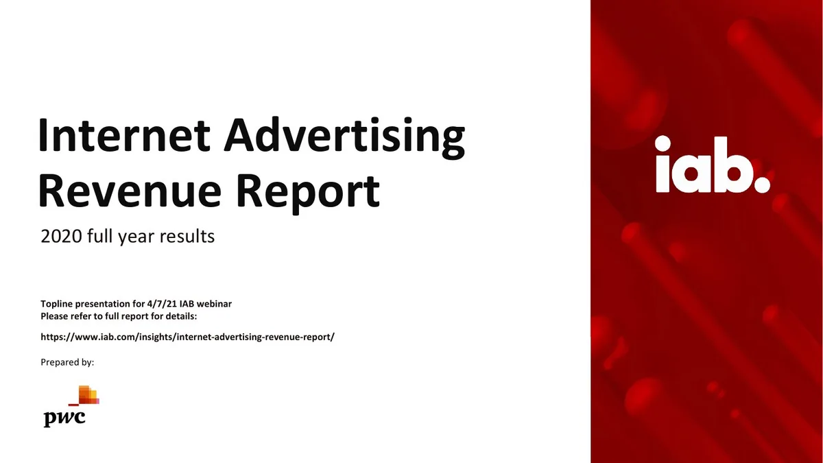 Internet Advertising Revenue Report · slide 1