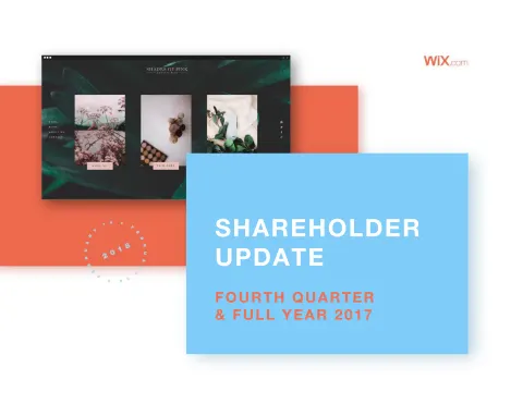 Wix | Results Presentation Deck | 25 slides