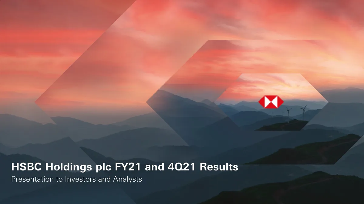 HSBC | Results Presentation Deck | 58 slides · slide 1