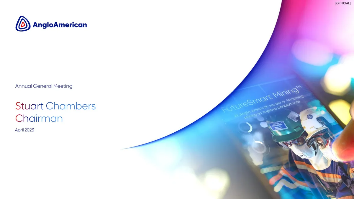 AngloAmerican | Shareholder Engagement Presentation Deck | 10 slides · slide 1