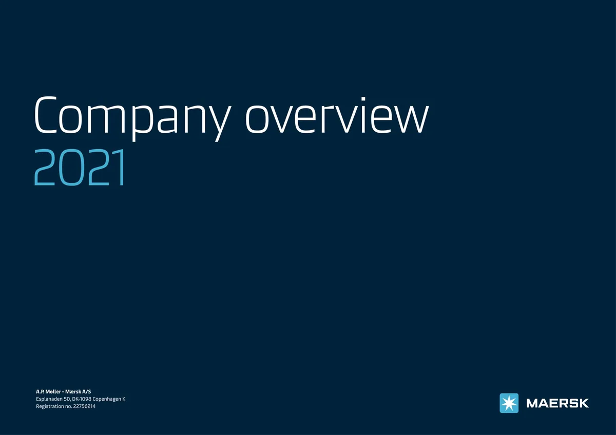 Maersk | Investor Presentation Deck | 10 slides · slide 1