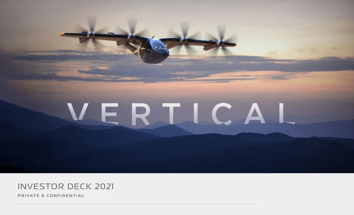 Vertical Aerospace | SPAC Presentation Deck | 51 slides · slide 1