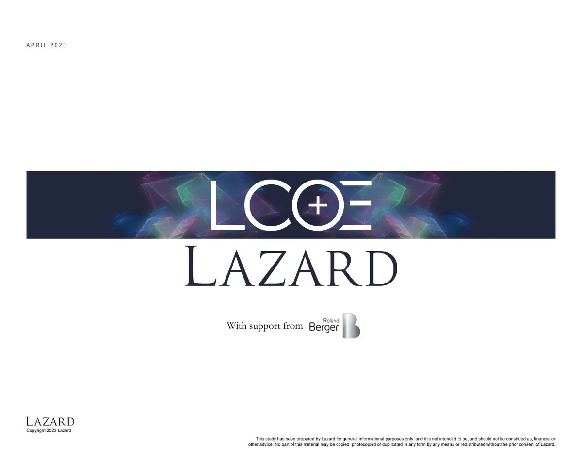 Lazards Lcoeplus · slide 1